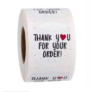 500 Thank You Stickers